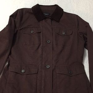 Cute Talbots waxed cotton jacket size 10